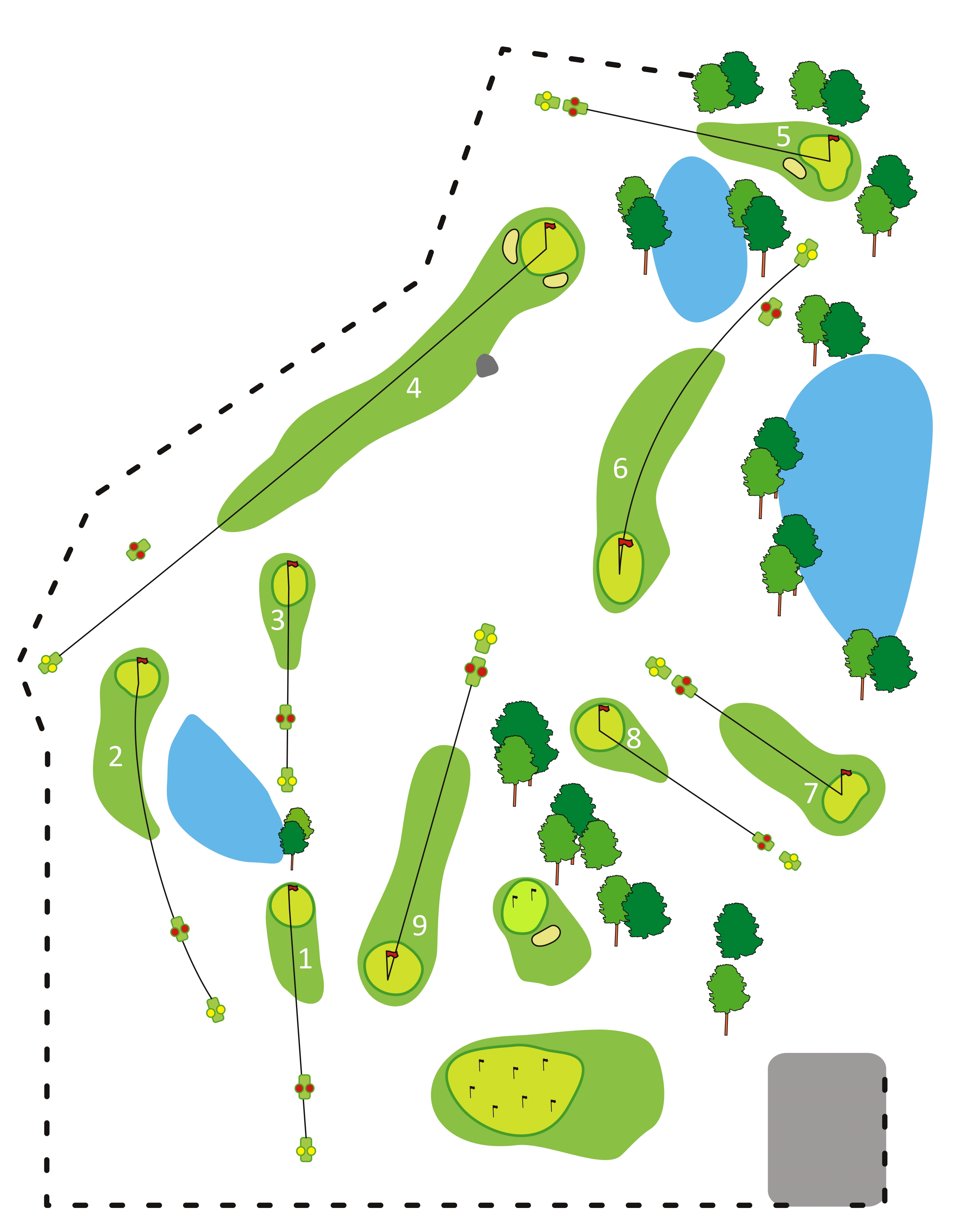 plan 9 dołkowego pola Binowo Park